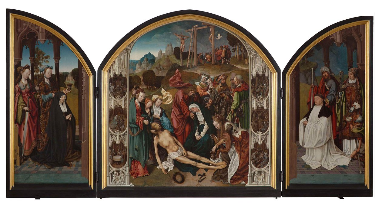 Tríptico com a Lamentação de Cristo de Cornelis Engebrechtsz.
