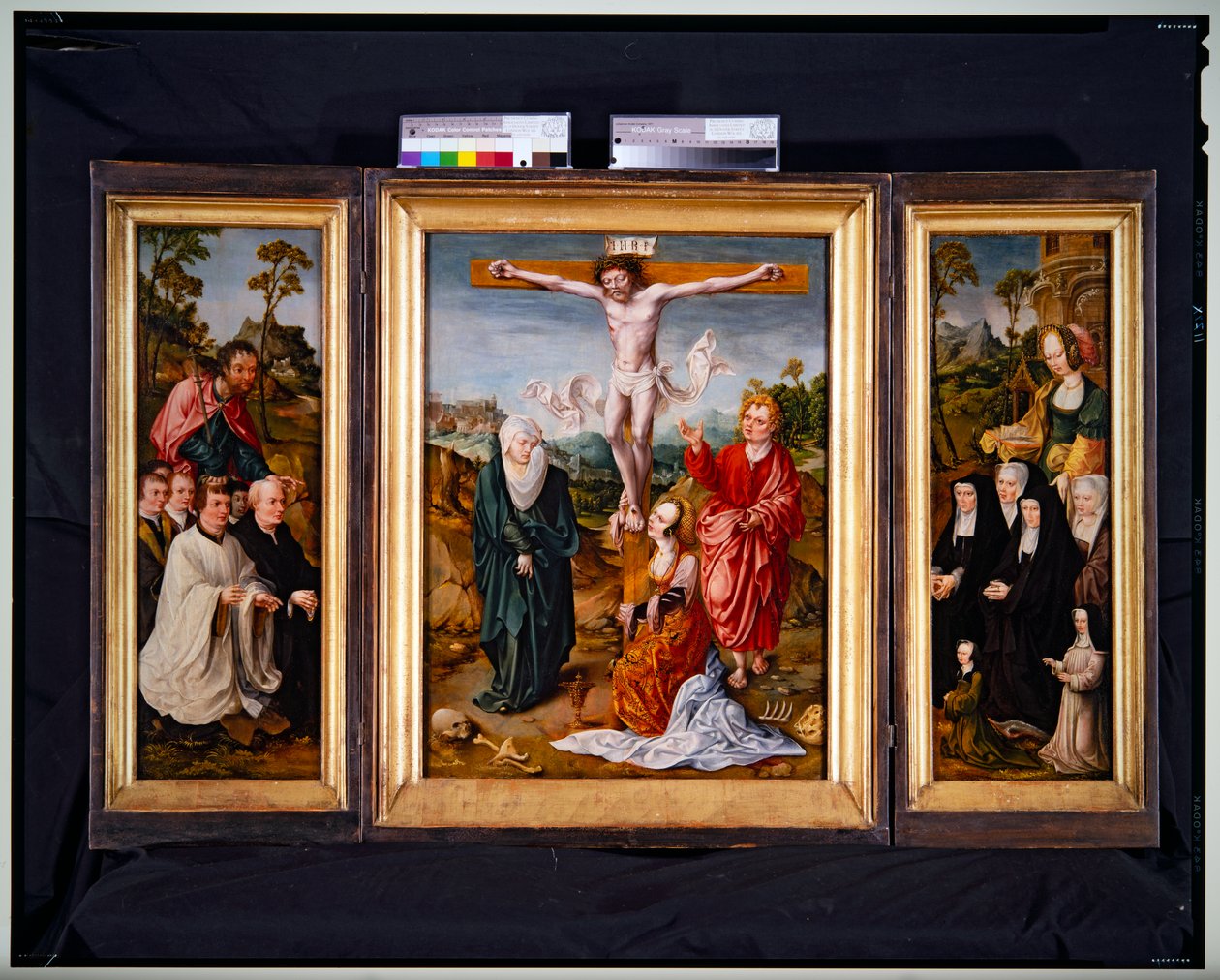 Tríptico da Crucificação (painel, central) de Cornelis Engelbrechtsen