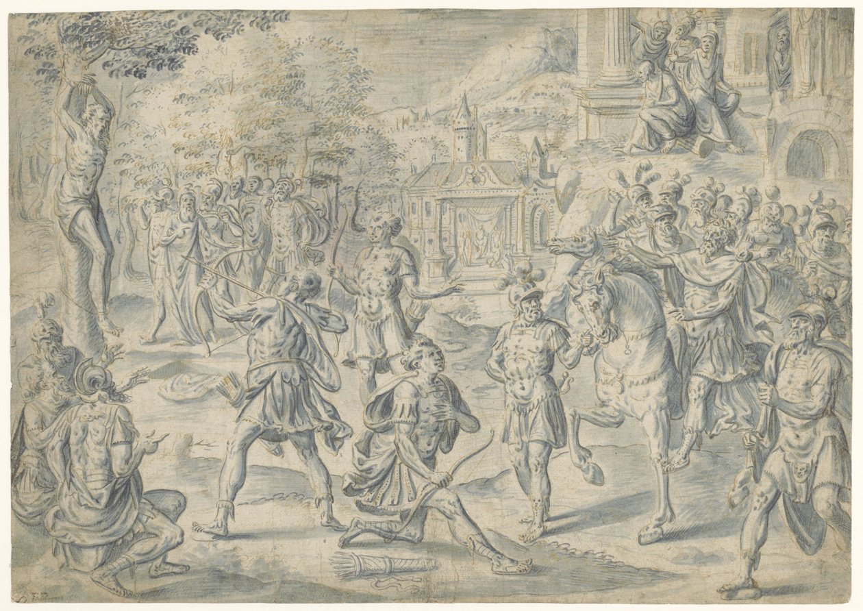 Atirando no cadáver do pai de Cornelis Floris (II) (circle of)