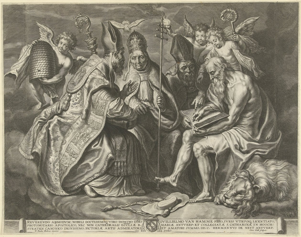 Os quatro pais da igreja de Cornelis Galle (I)