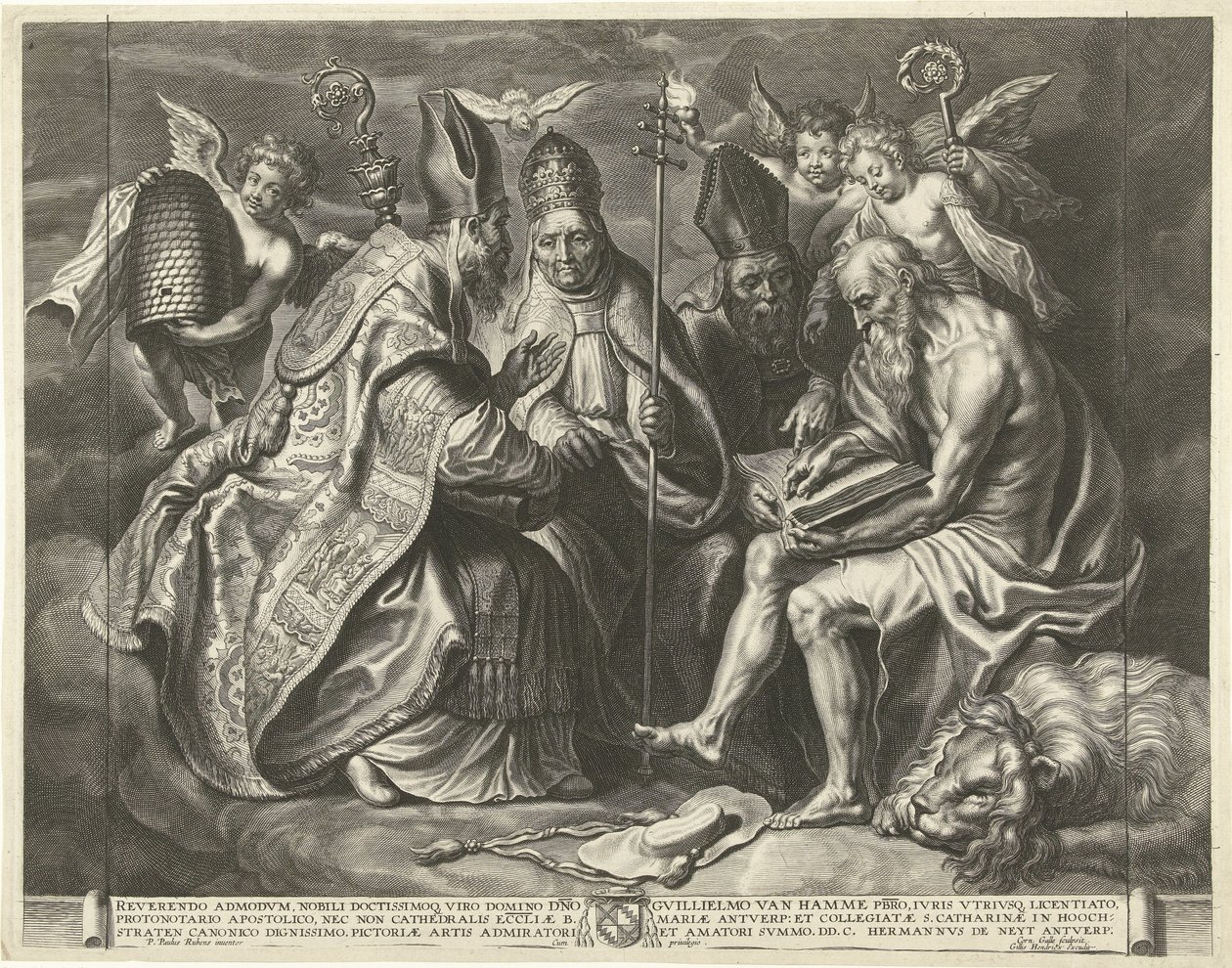 Os quatro pais da igreja de Cornelis Galle (I)