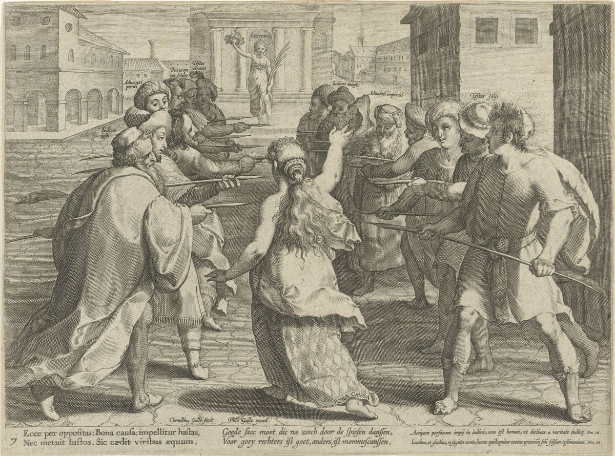 Perigos de litígio
Abusos em litígio (título da série)
Litis Abusus (título da série) de Cornelis Galle (I)
