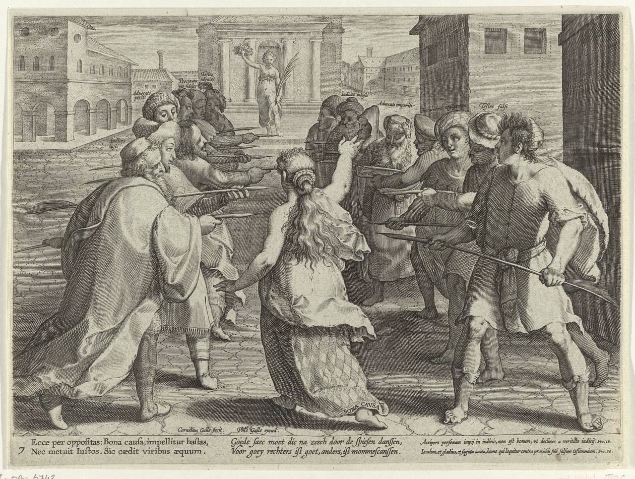 Perigos de litígio
Abusos em litígio (título da série)
Litis Abusus (título da série) de Cornelis Galle (I)