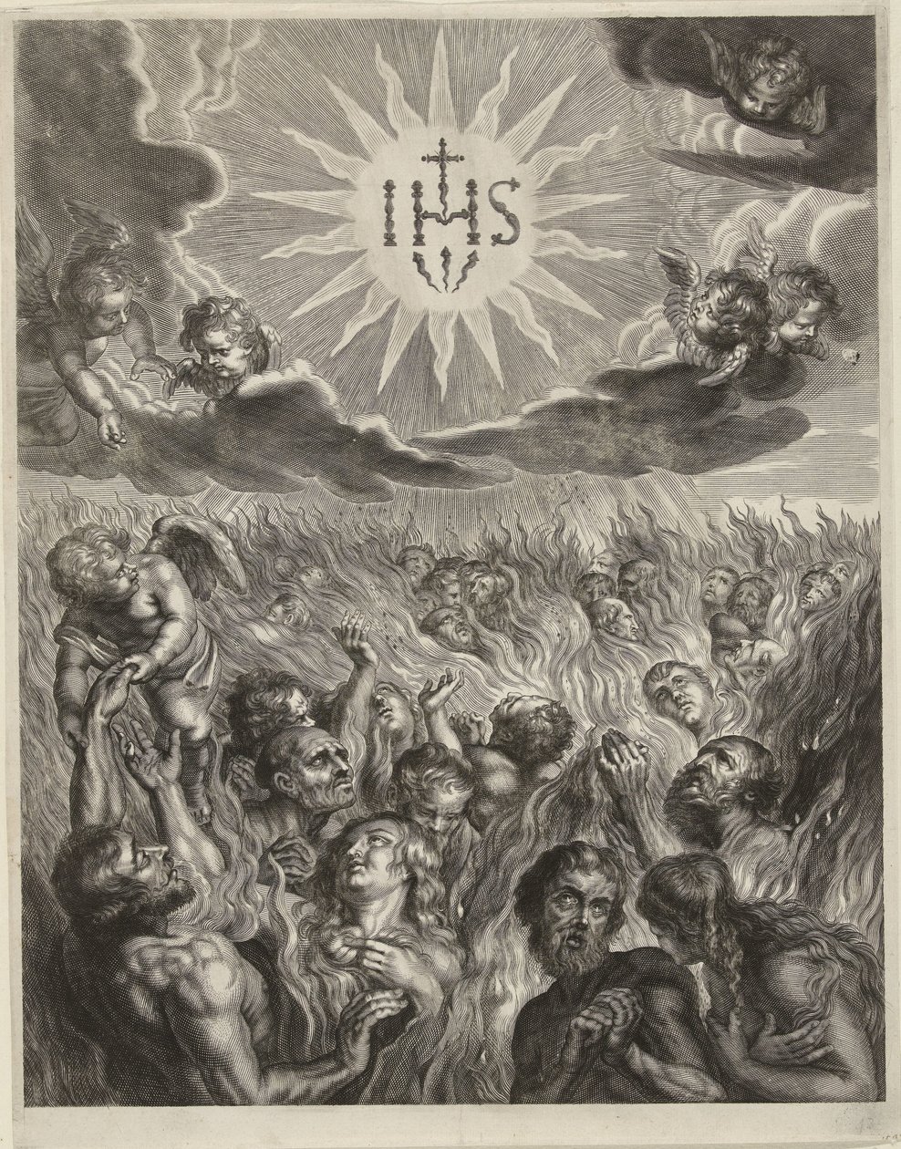 Pessoas no purgatório de Cornelis Galle (I)