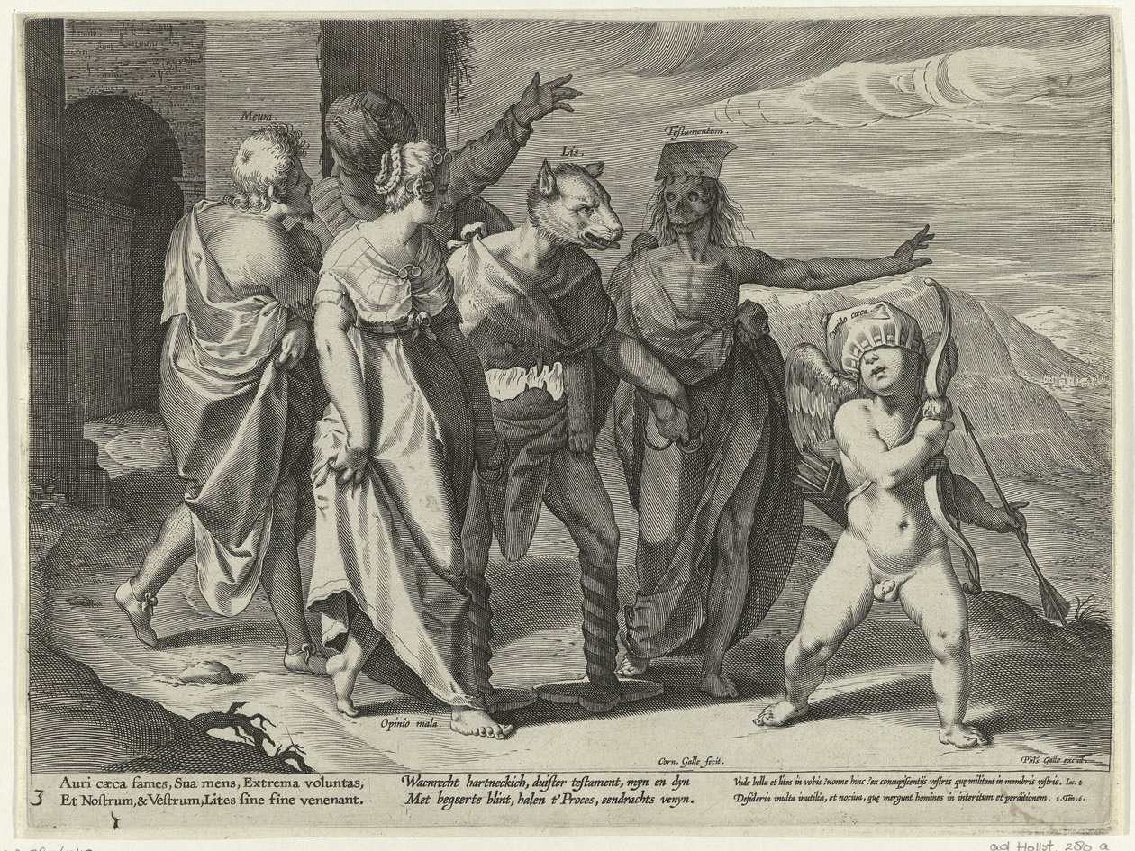 Abuso de herança Abuso em litígio (título da série) Litis Abusus (título da série) de Cornelis Galle (I)