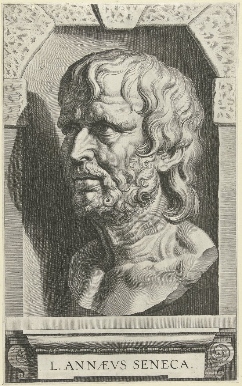 Retrato do busto de Séneca de Cornelis Galle (I)