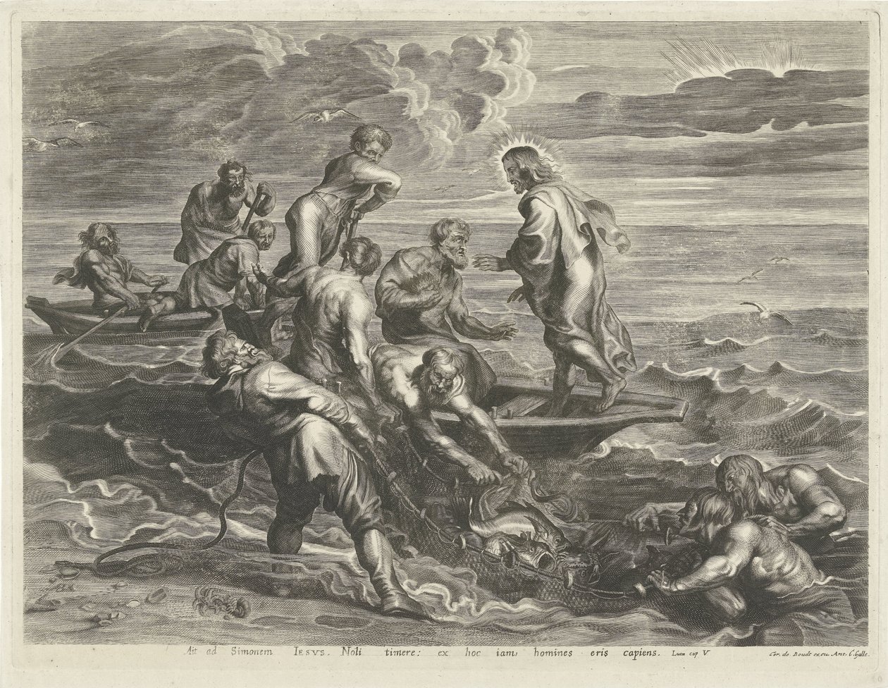 Pesca milagrosa de Cornelis Galle (I)