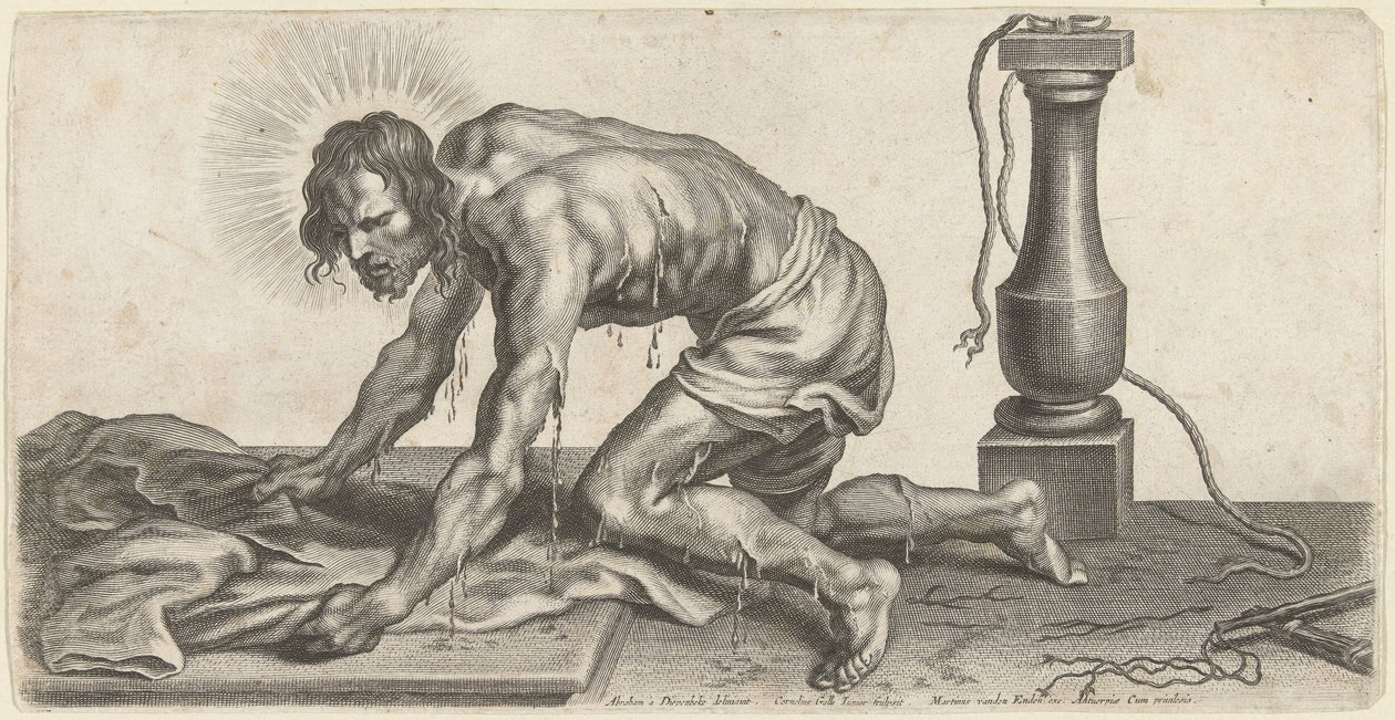 Cristo após a flagelação de Cornelis Galle (II)