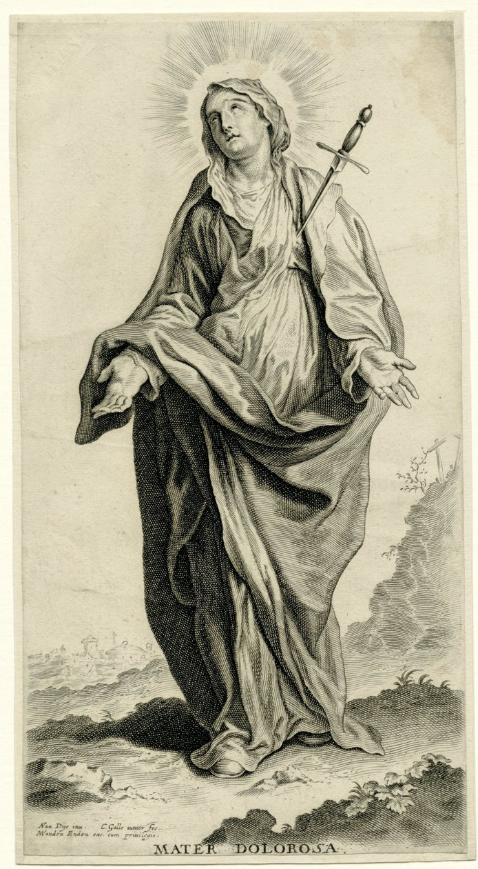 Maria na Mater Dolorosa de Cornelis Galle (II)