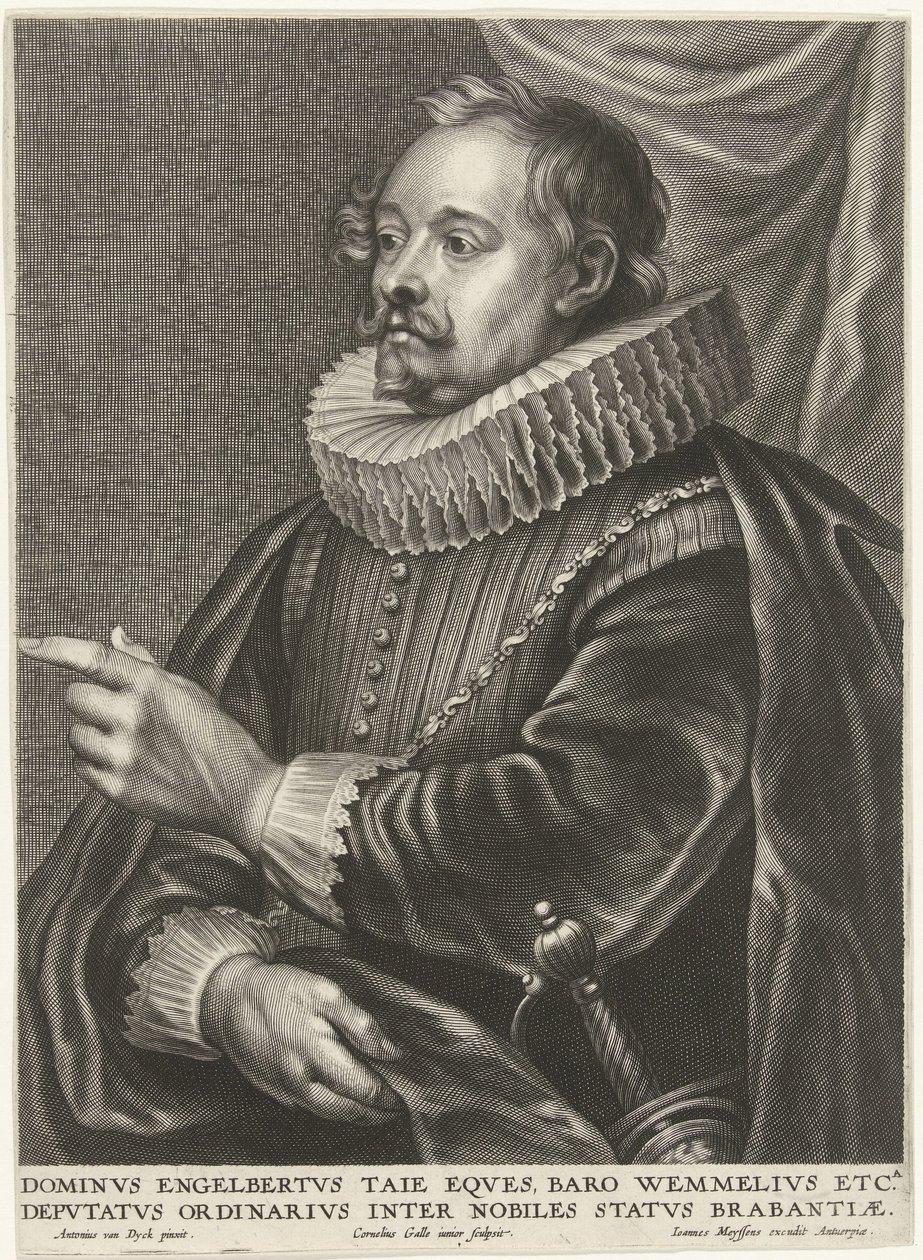 Retrato de Engelbert Tajé, barão van Wemmel de Cornelis Galle (II)