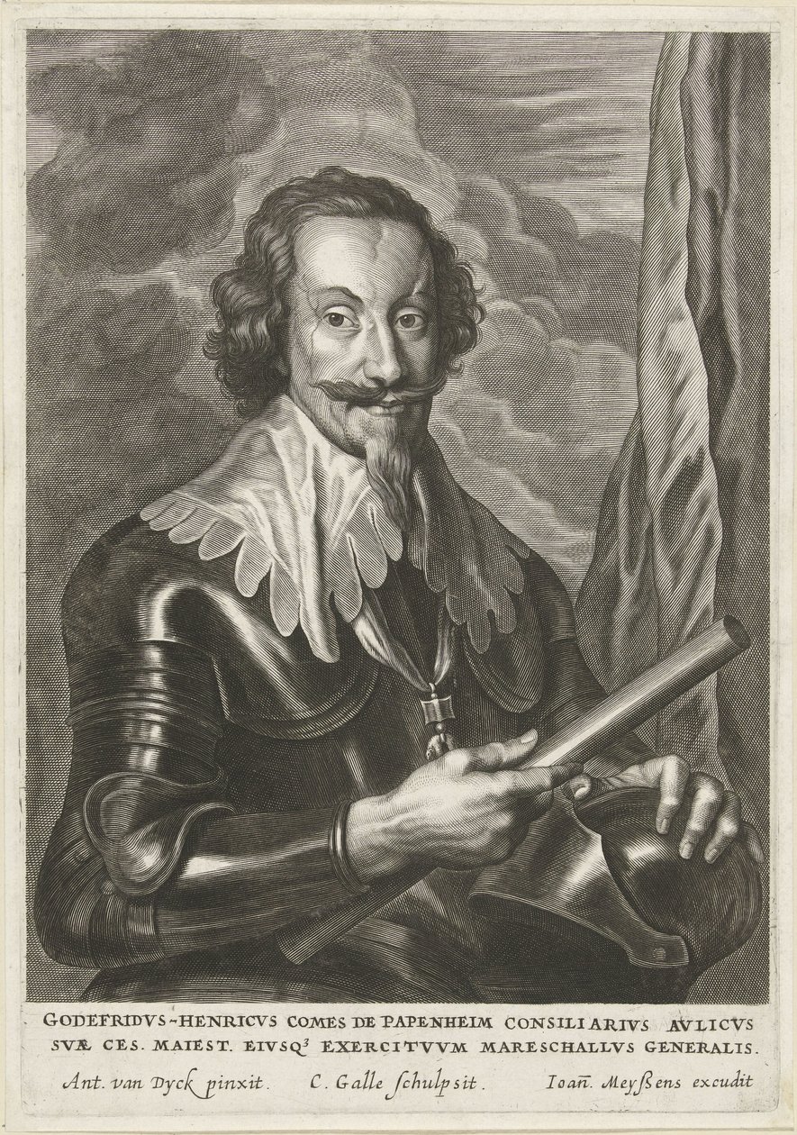 Retrato de Gottfried Heinrich, Conde de Pappenheim de Cornelis Galle (II)