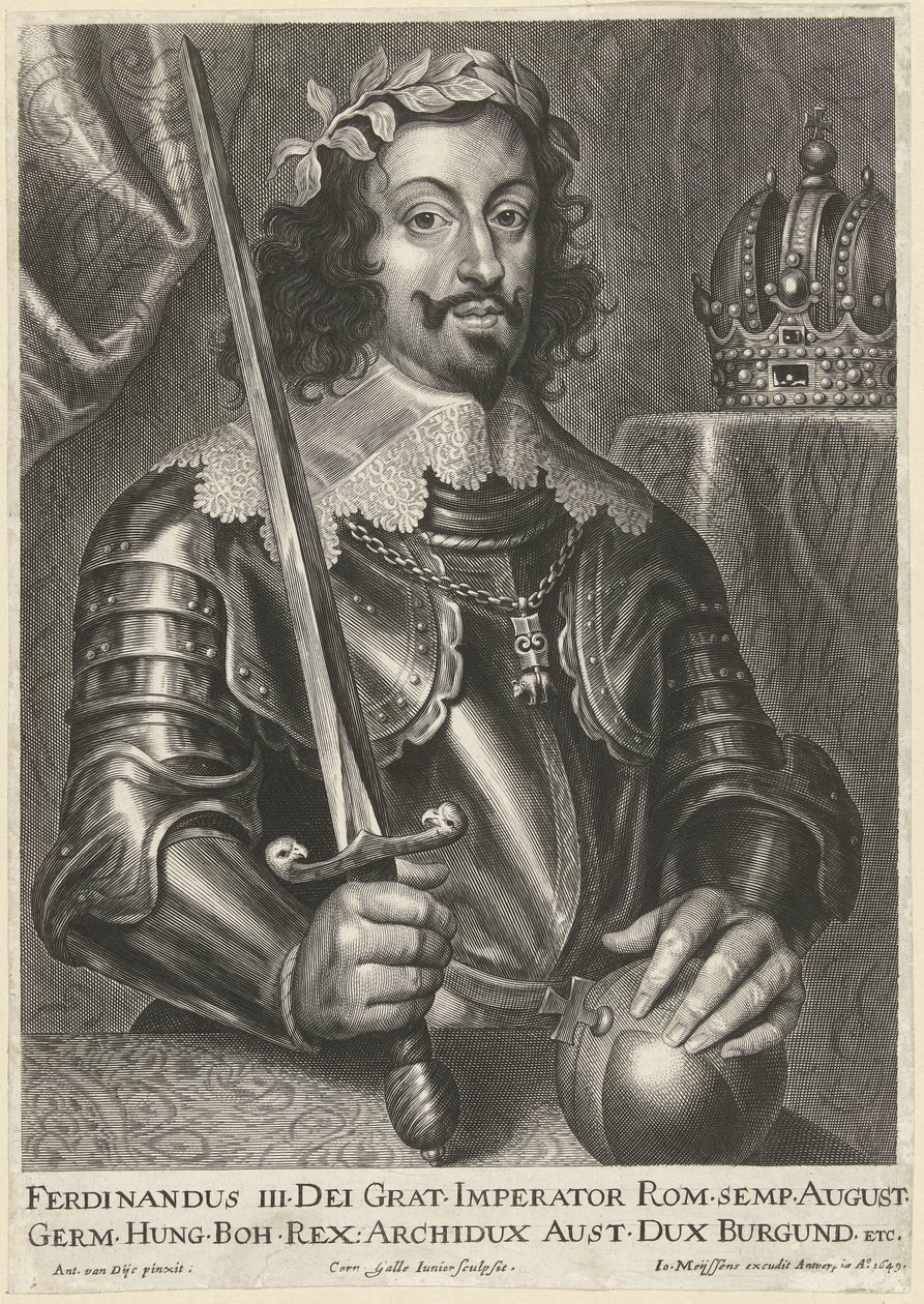 Retrato do Imperador Fernando III de Cornelis Galle (II)