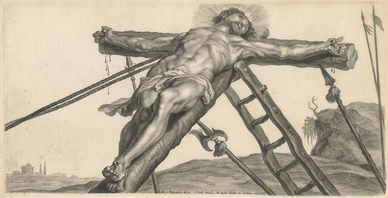 Elevação de Cristo na Cruz de Cornelis Galle II