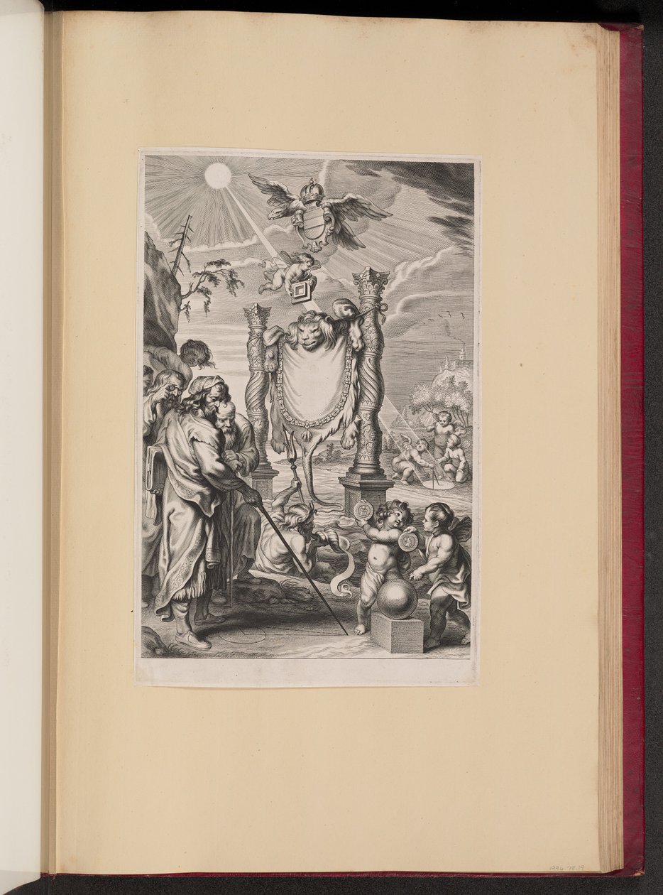 Página de rosto para G. de St Vincent, O Trabalho Geométrico da Quadratura de um Círculo de Cornelis Galle II after Abraham Diepenbeeck