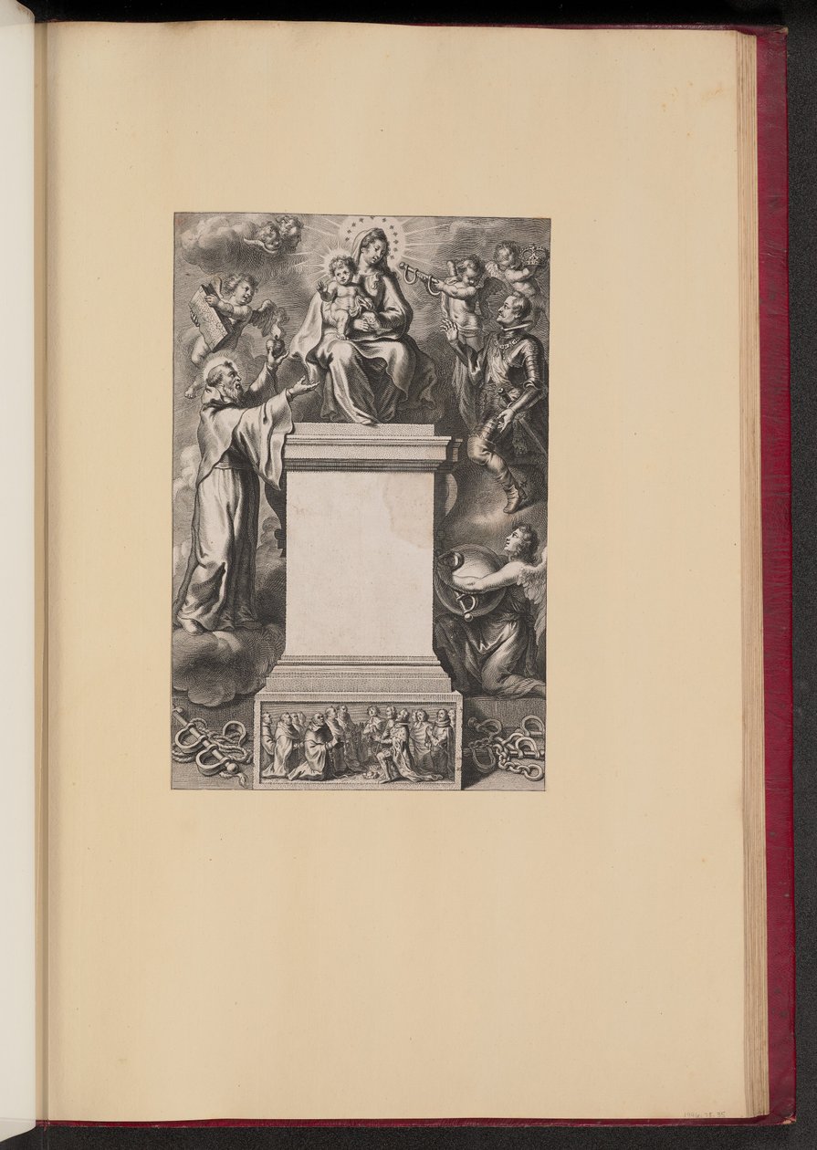 Página de rosto de B. Dos Rios, Da Hierarquia Mariana Sexo Livre de Cornelis Galle II after Erasmus Quellinus II after Sir Peter Paul Rubens