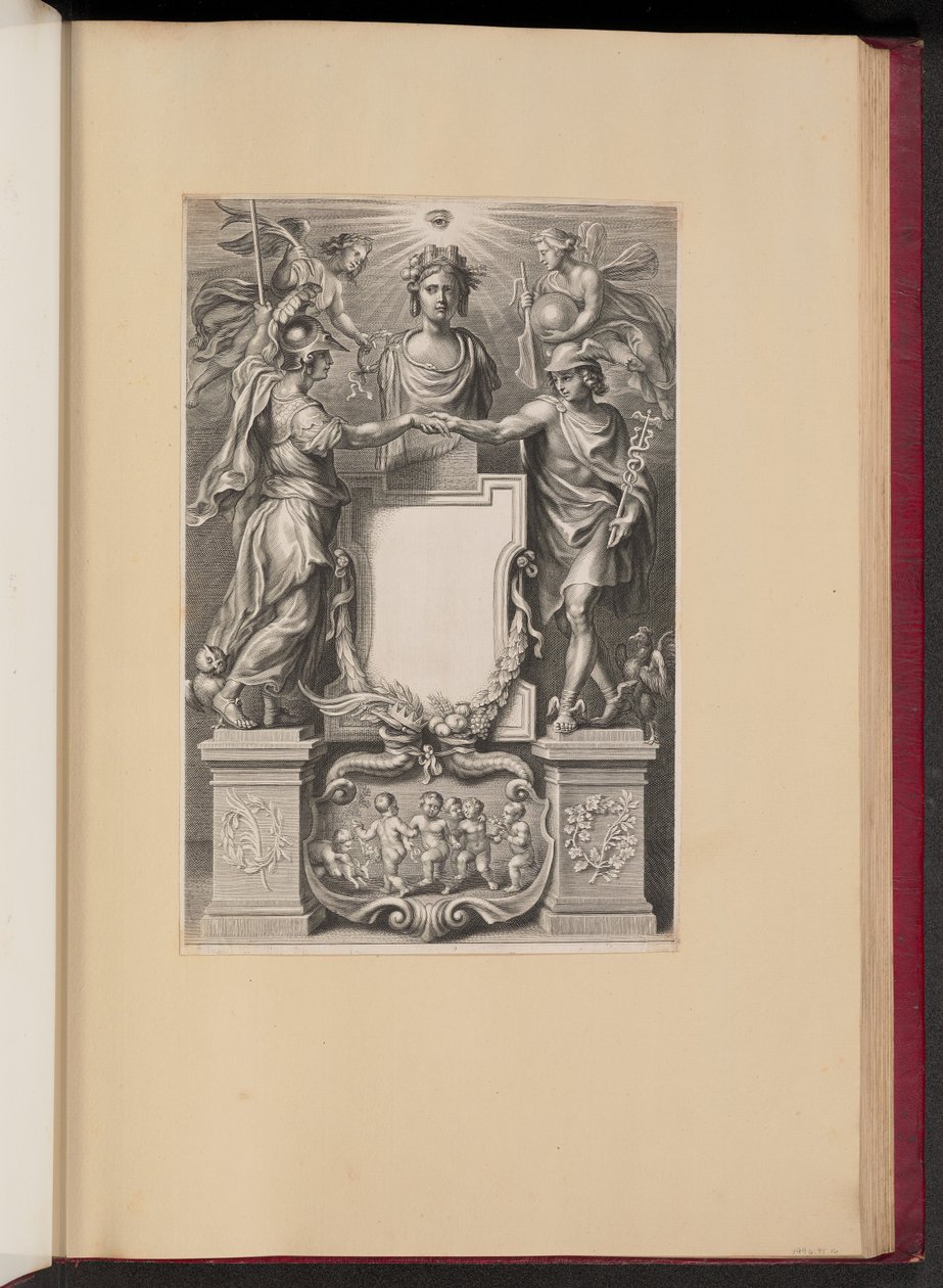 Página de rosto para Frederik de Marselaer, Legatvs de Cornelis Galle II after Sir Peter Paul Rubens