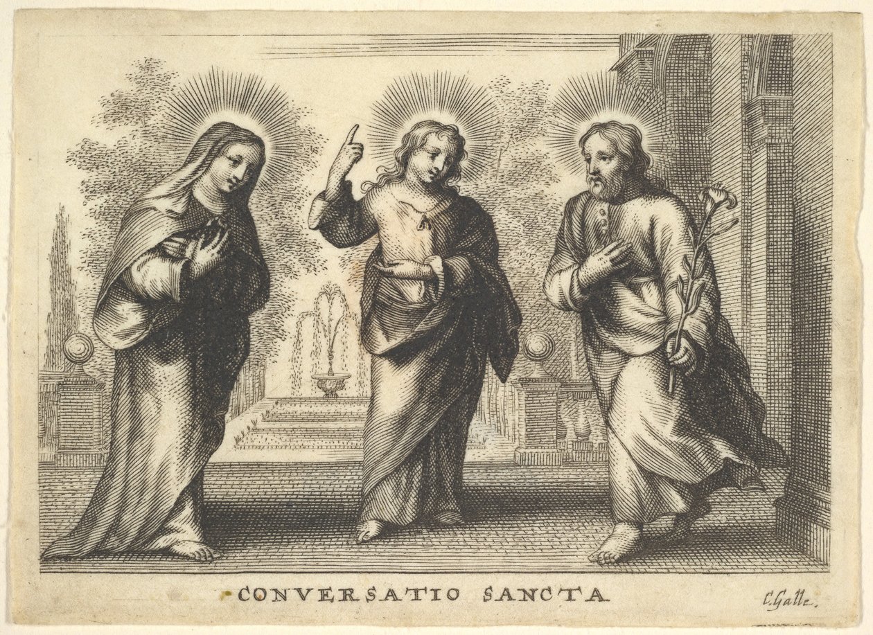 Santa conversa. de Cornelis Galle I