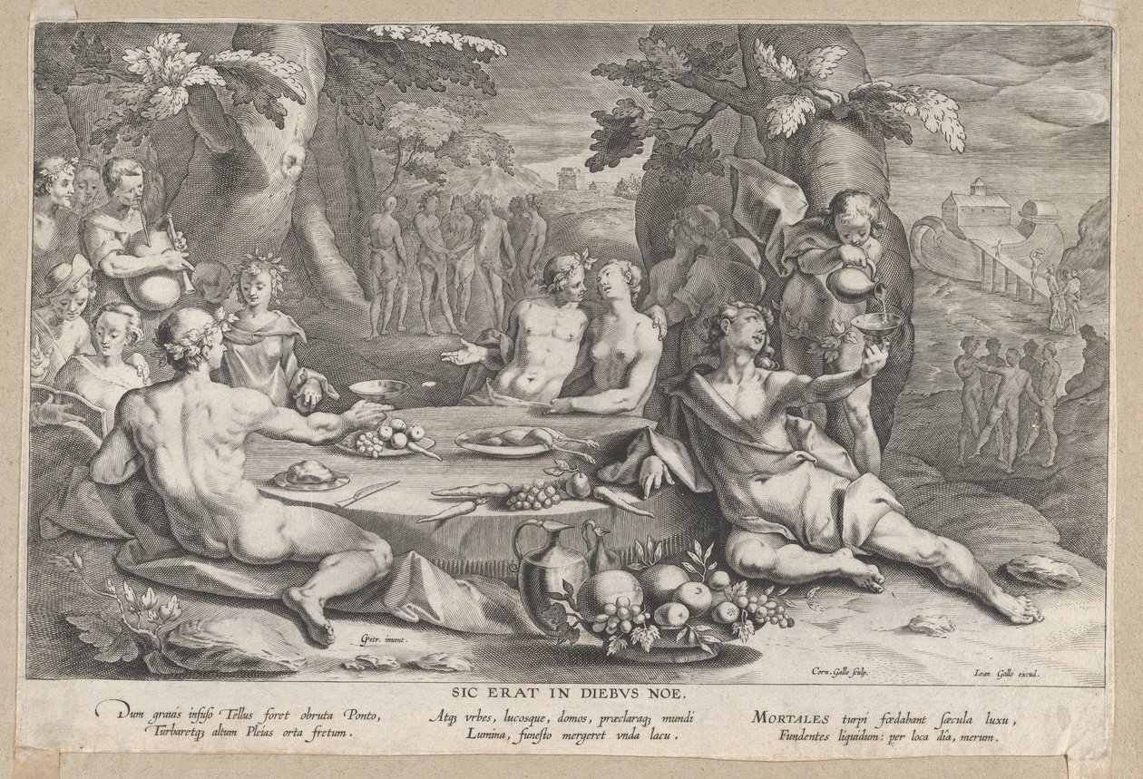 A pecaminosidade da humanidade, final do século XVI e início do século XVII. de Cornelis Galle I