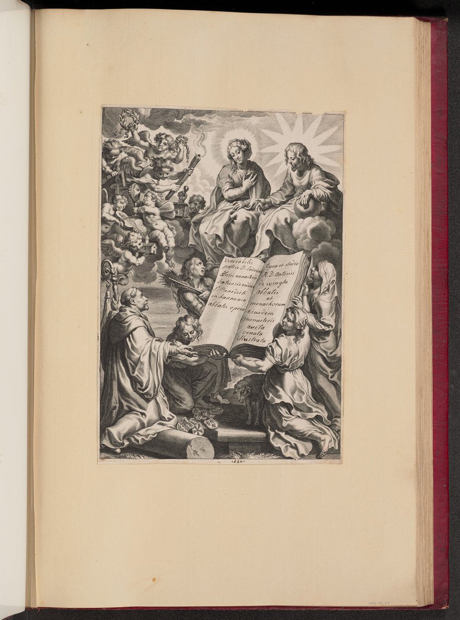 Página de título para Louis Blosius, Opera de Cornelis Galle I after Sir Peter Paul Rubens