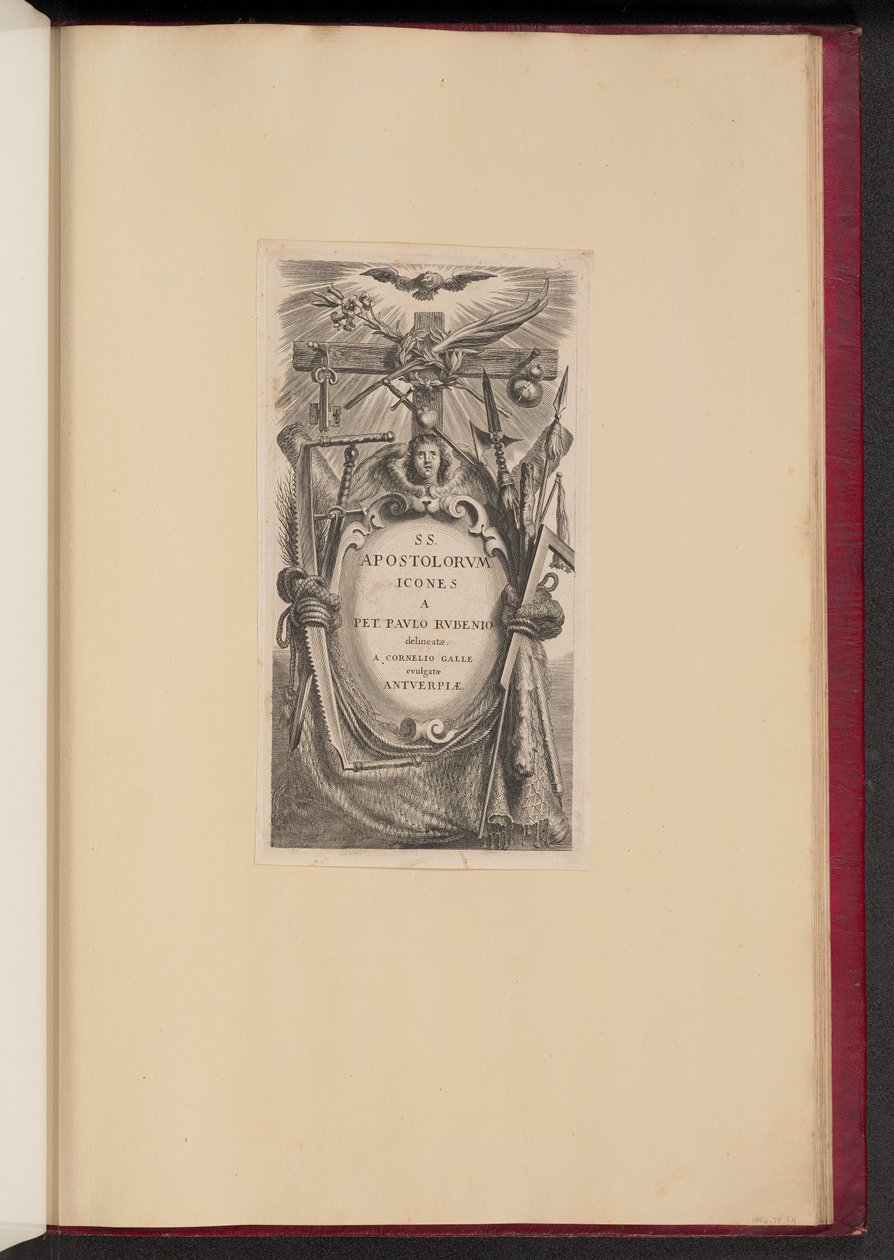 Placa de título para SS. Ícones Apostolorvm de Cornelis Galle I after Sir Peter Paul Rubens