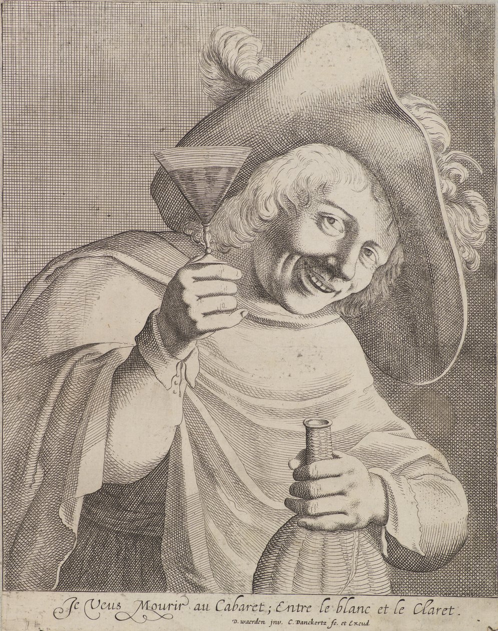 Homem com um copo de Cornelis I Danckerts