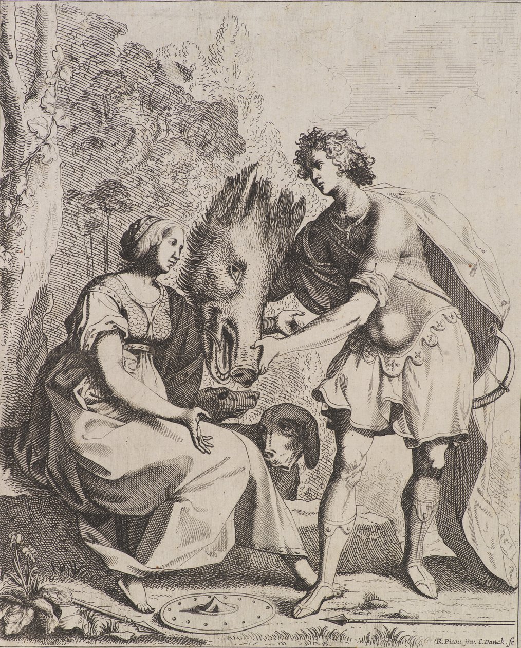 Meleagro e Atalanta de Cornelis I Danckerts