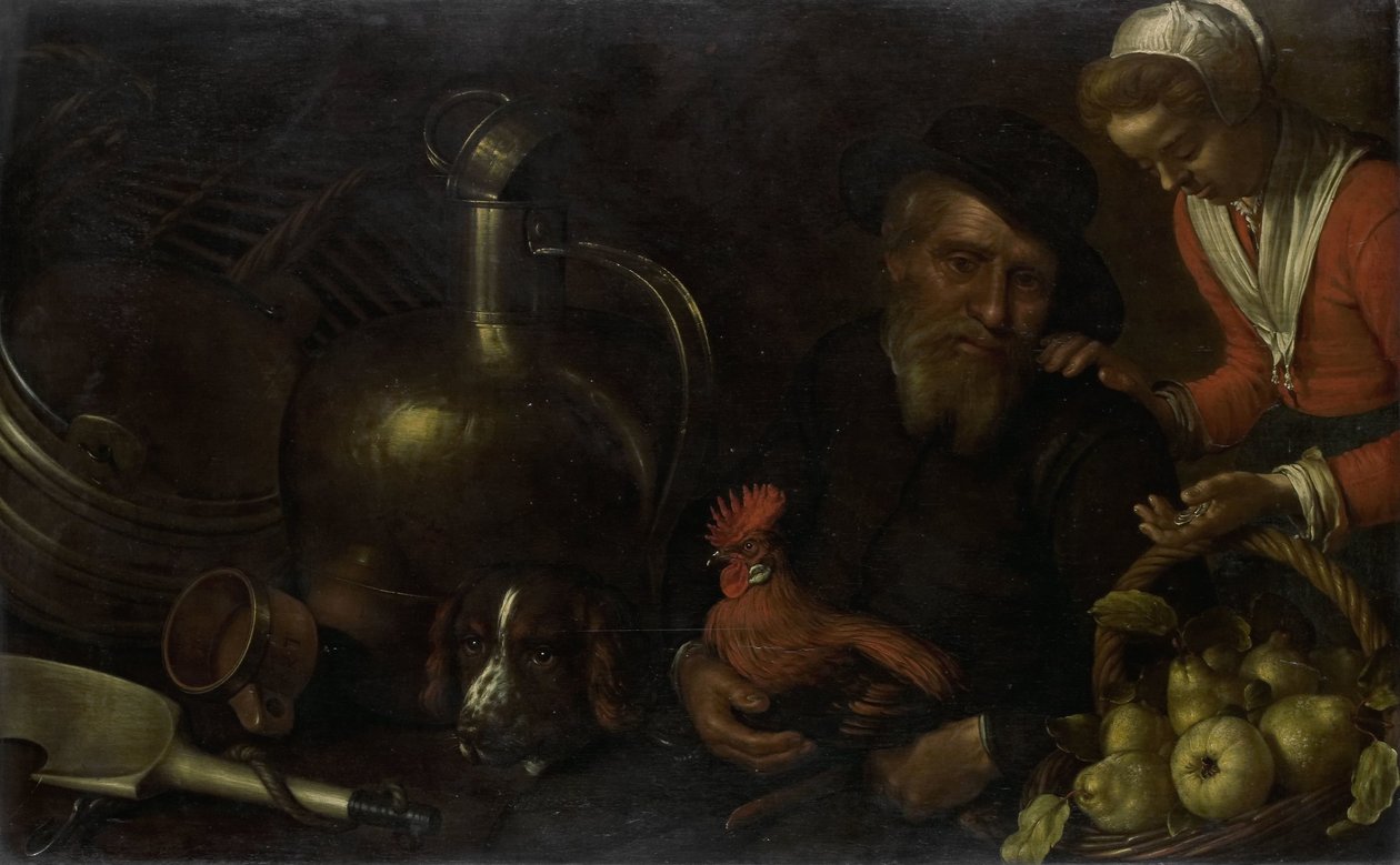 O vendedor de aves de capoeira de Cornelis Jacobsz. Delff
