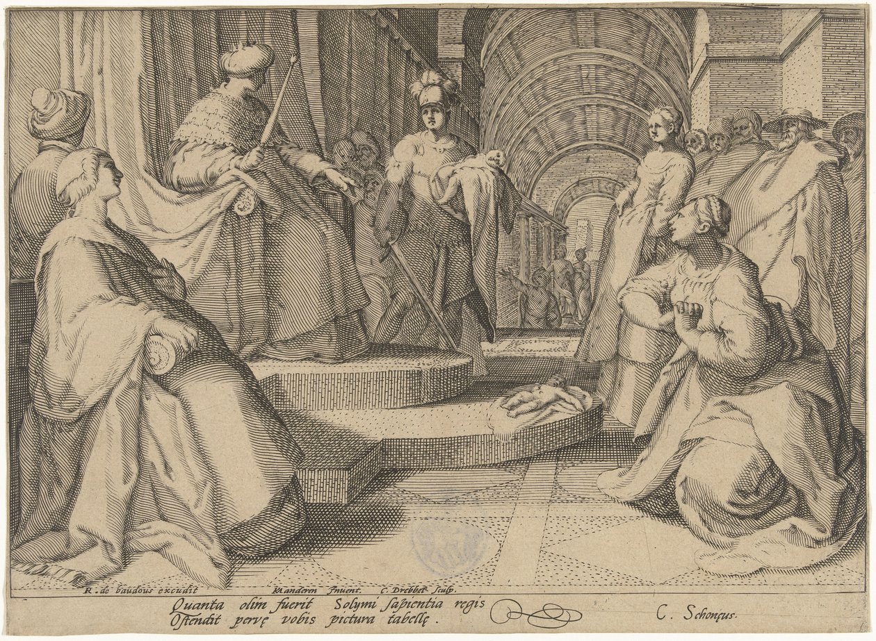 Julgamento de Salomão de Cornelis Jacobsz. Drebbel