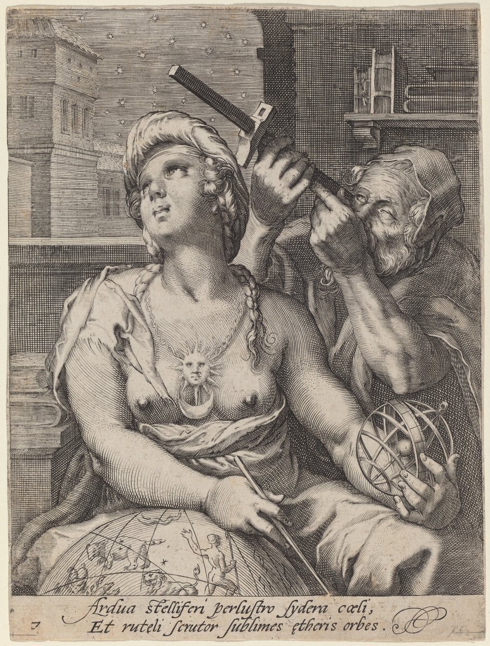 Astronomia de Cornelis Jacobsz Drebbel, after Hendrik Goltzius