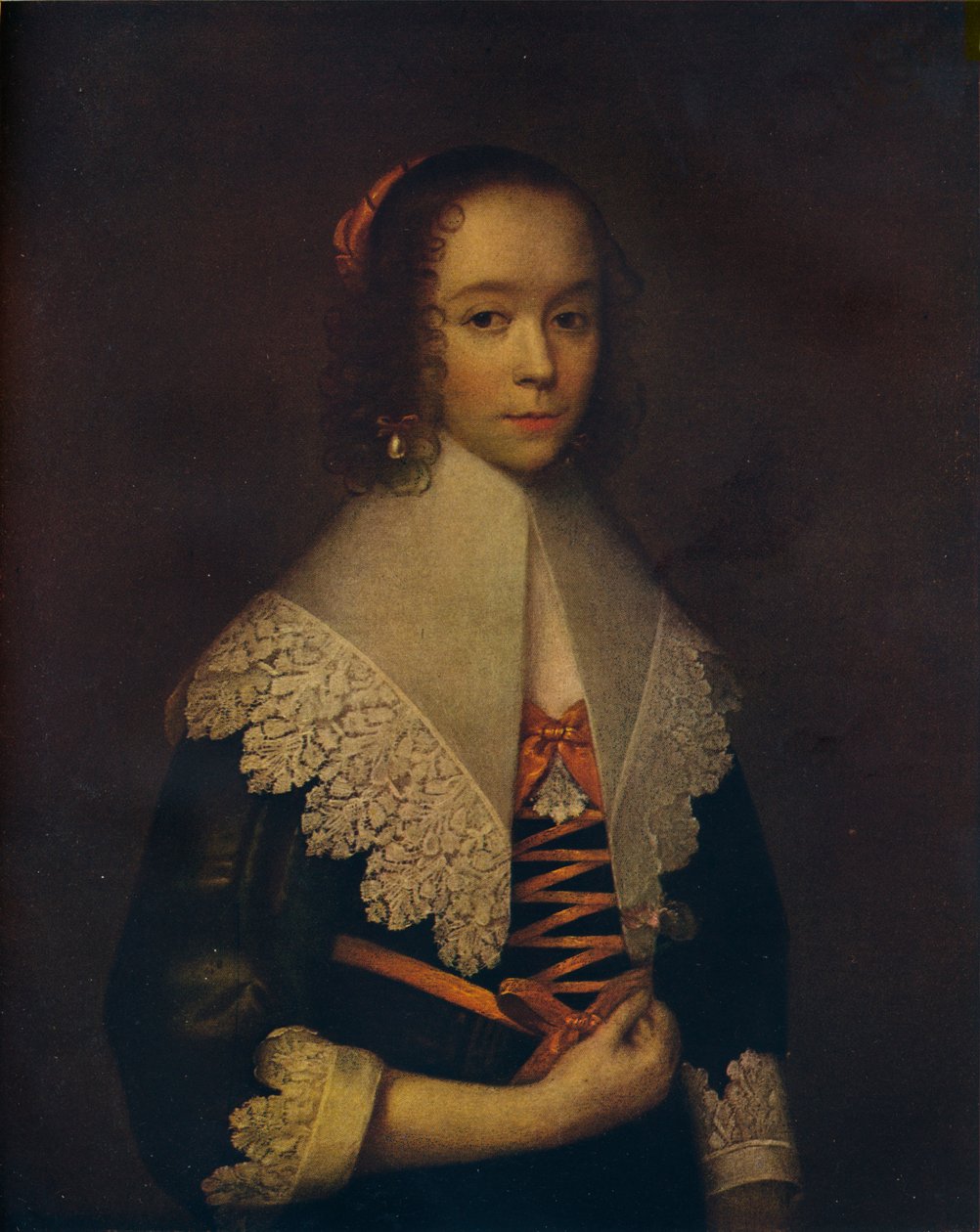 Retrato de uma menina, século XVII, 1916 de Cornelis Janssens van Ceulen