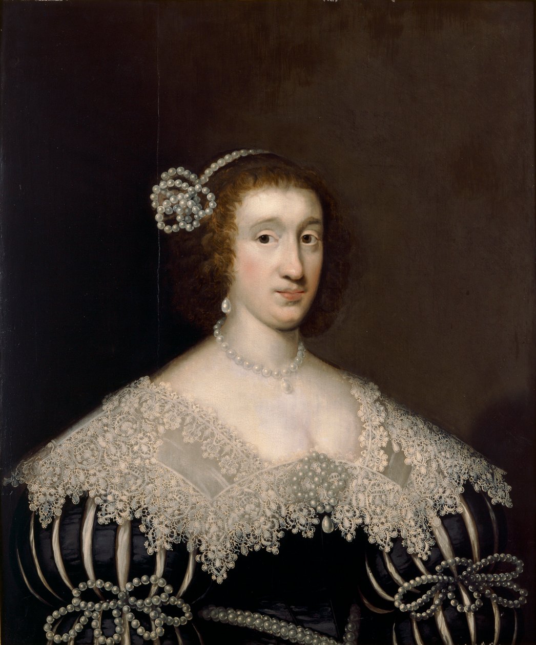 Retrato de uma senhora desconhecida, século XVII de Cornelis Janssens van Ceulen