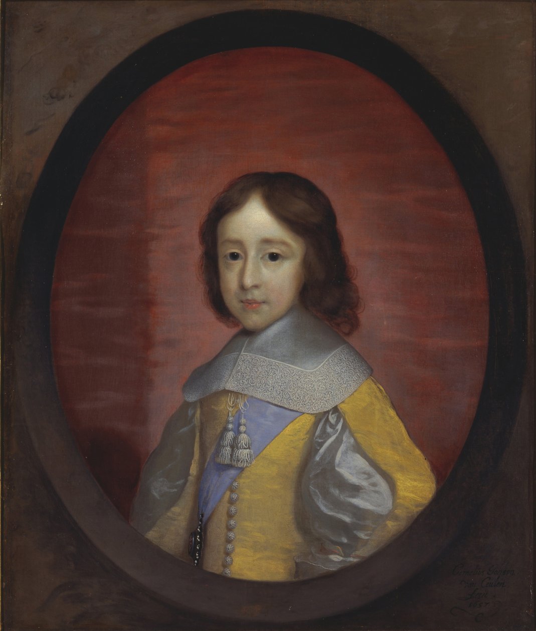 Guilherme III, príncipe de Orange 1650-1702, quando criança, 1657 de Cornelis Janssens van Ceulen