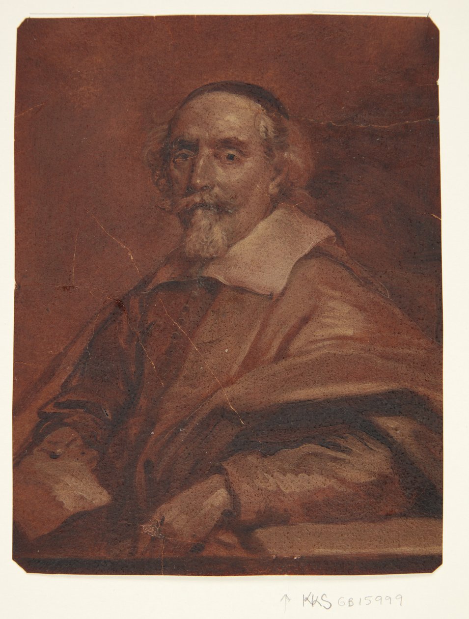 Retrato do pintor Adriaen van Nieulandt de Cornelis Jonson van Ceulen