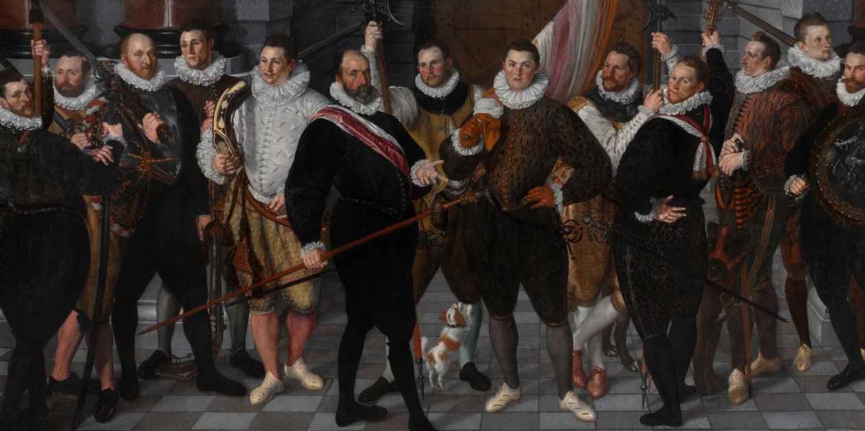 A Companhia do Capitão Dirck Jacobsz Rosecrans e do Tenente Pauw A Companhia do Capitão Dirck Jacobsz Rosecrans e Tenente Pauw, Amsterdã, 1588 de Cornelis Ketel