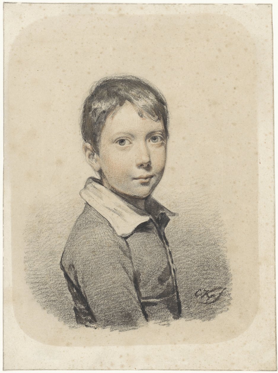 Retrato de Gerardus Arnoldus Nicolaus Allebé quando jovem de Cornelis Kruseman