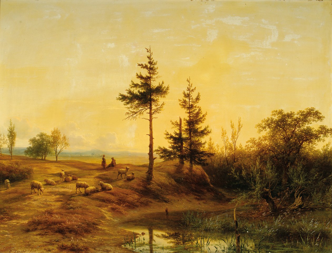 Uma extensa paisagem de saúde de Cornelis Lieste