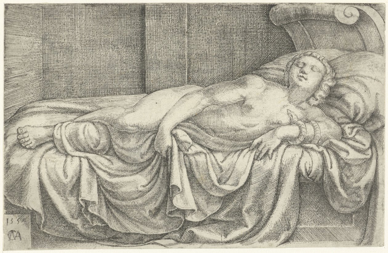 Morte de Cleópatra de Cornelis Massijs