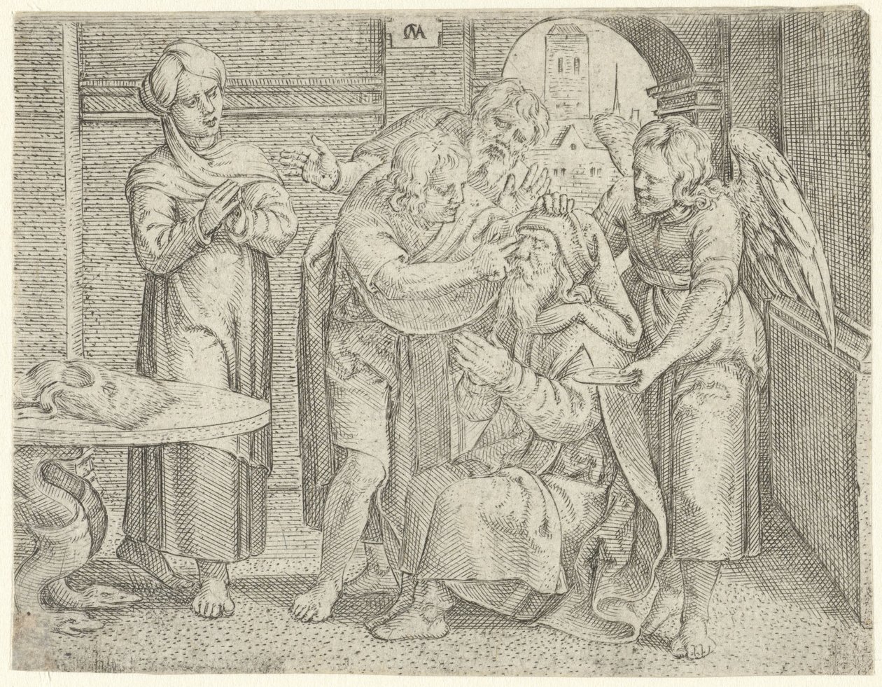Cura de Tobit
História de Tobias (título da série) de Cornelis Massijs
