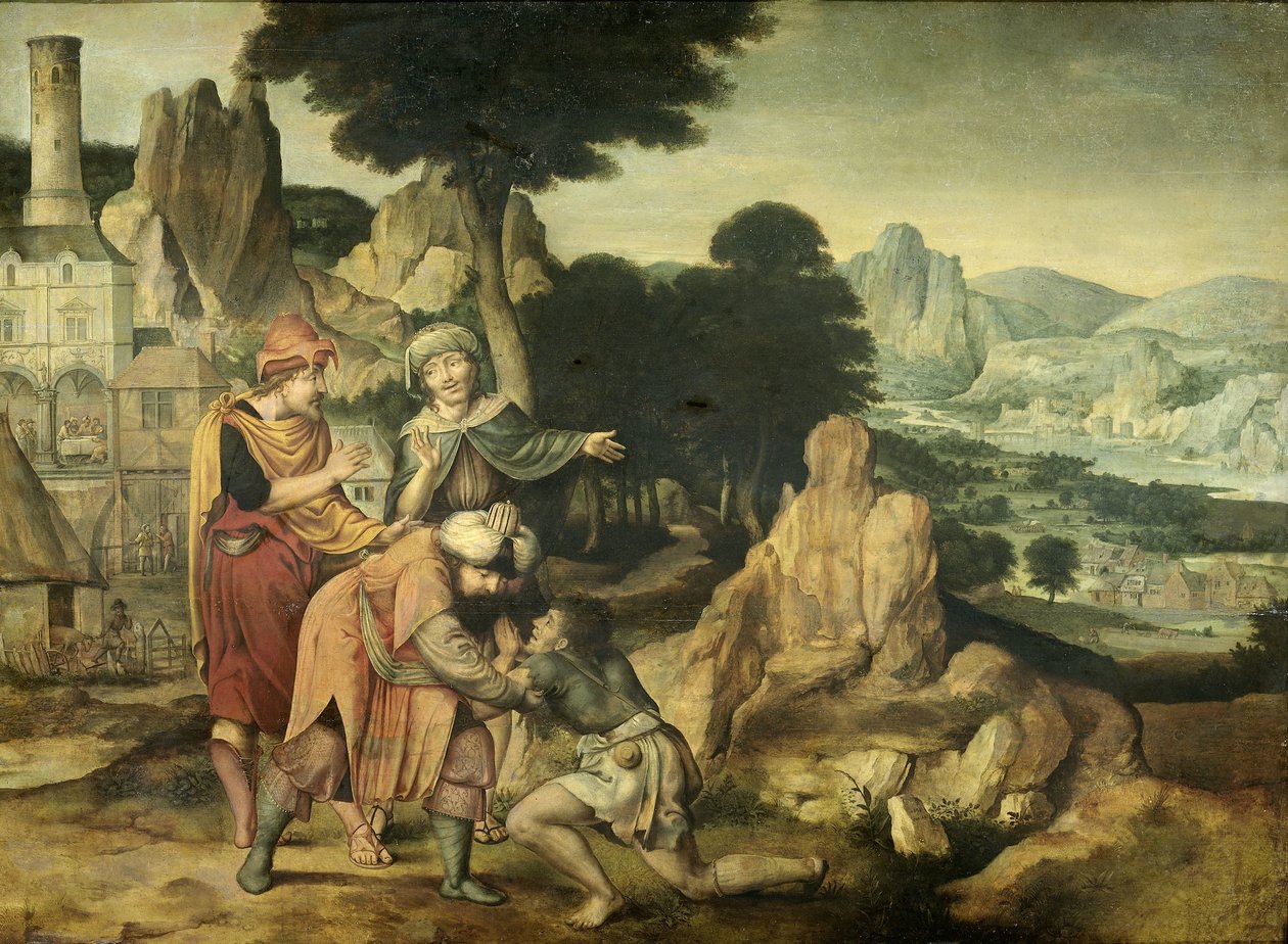 Parábola do filho pródigo de Cornelis Massijs
