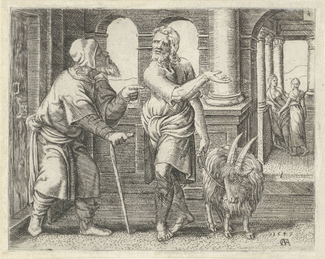 Sansão com uma cabra em casa do seu sogro
História de Sansão (título da série) de Cornelis Massijs