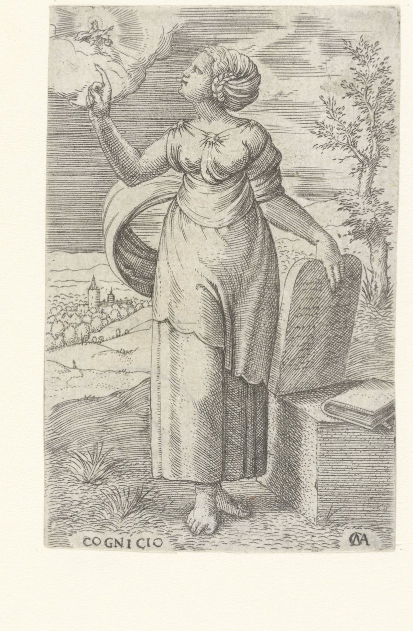 Sabedoria
Cognicio (título sobre o objecto)
As virtudes (título da série) de Cornelis Massijs