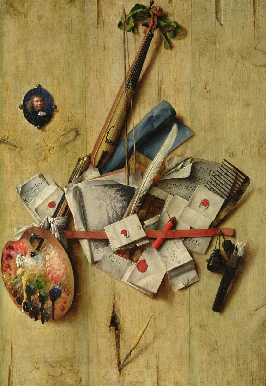 Ainda vida, 1675 de Cornelis Norbertus Gysbrechts