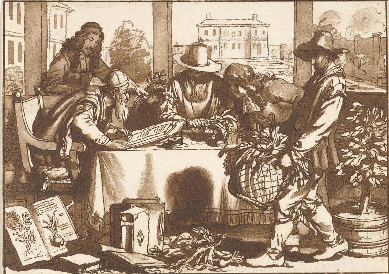 botânico de Cornelis Ploos van Amstel (signed by artist)