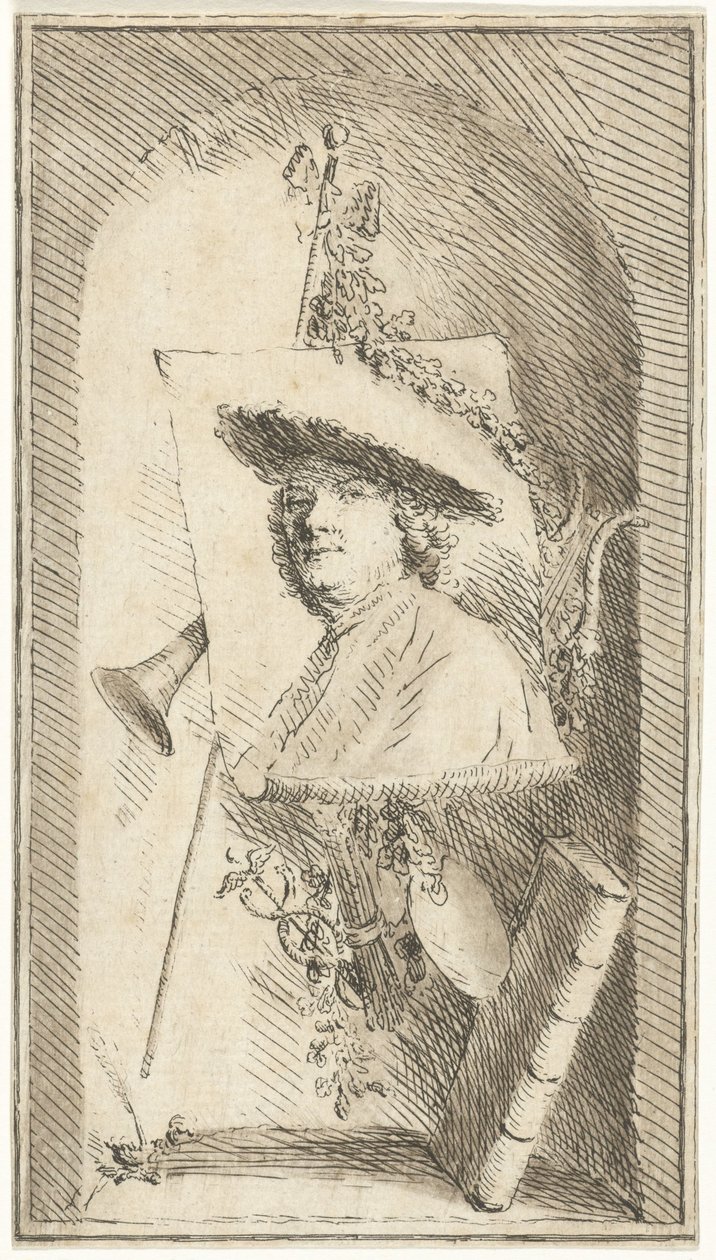 Auto-retrato de Cornelis Ploos van Amstel de Cornelis Ploos van Amstel (signed by artist)