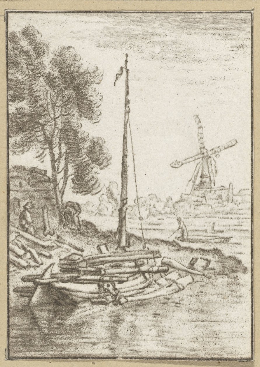 Rio sinuoso Trabalho impresso (título da série) de Cornelis Ploos van Amstel