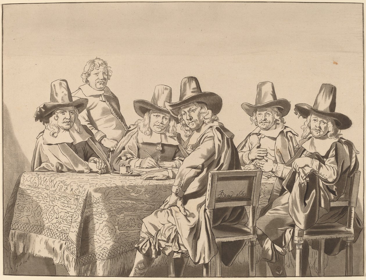 Diretores do Asilo de Órfãos de Haarlem de Cornelis Ploos van Amstel