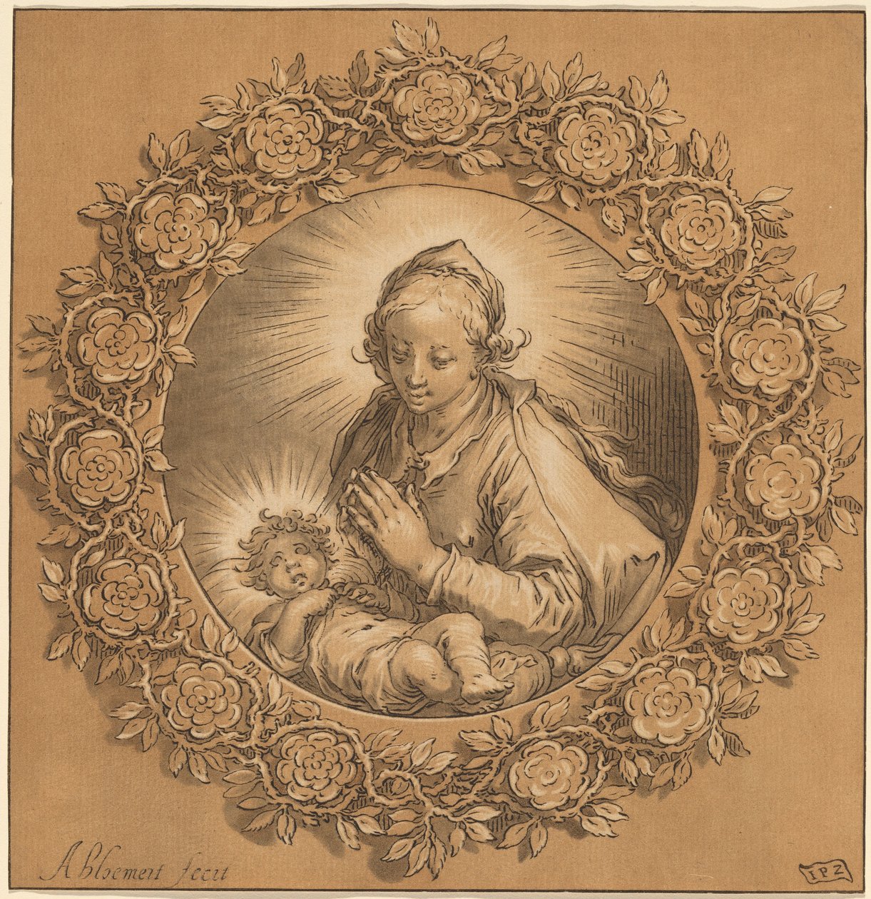 Madona e o Menino, 1769. de Cornelis Ploos van Amstel
