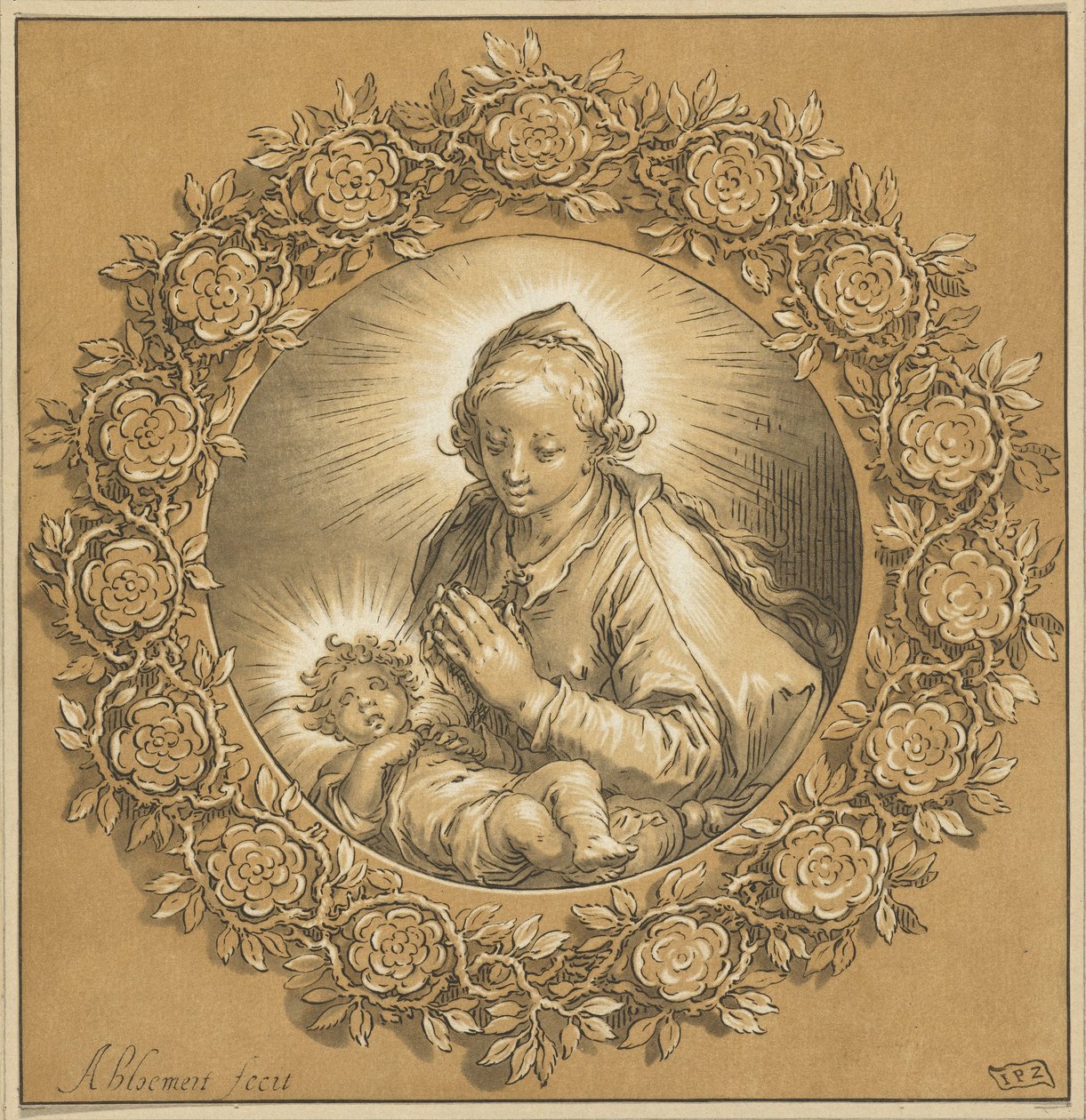 Maria com o Menino Jesus A Virgem Maria e o Menino Jesus de Cornelis Ploos van Amstel
