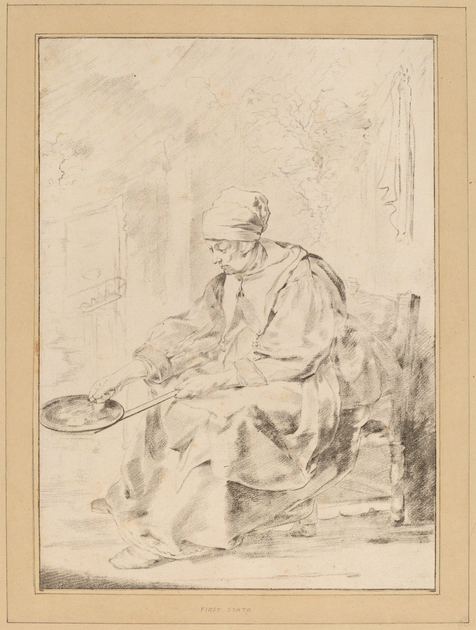Mulher Panqueca de Cornelis Ploos van Amstel