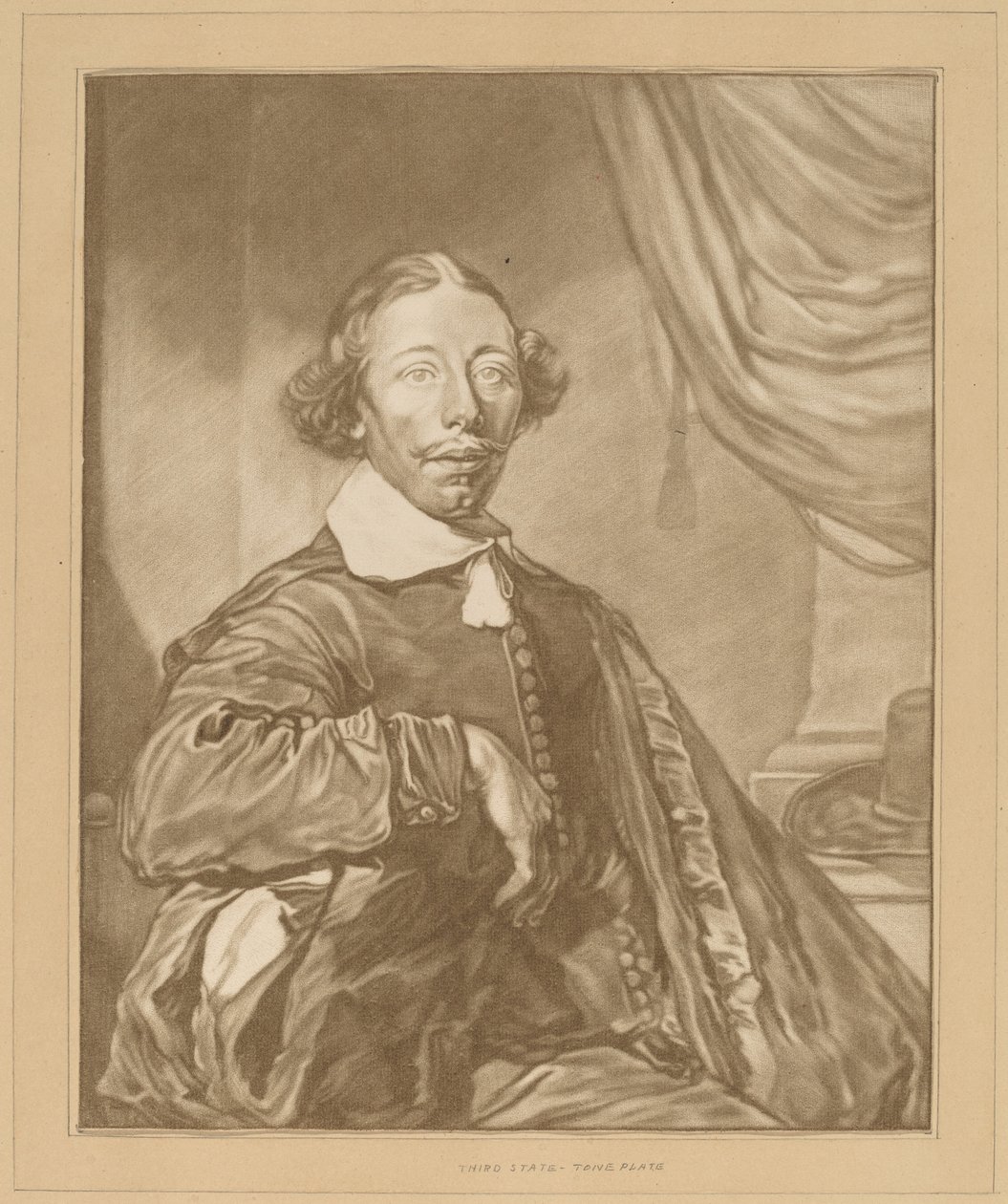Retrato de um homem sentado de Cornelis Ploos van Amstel